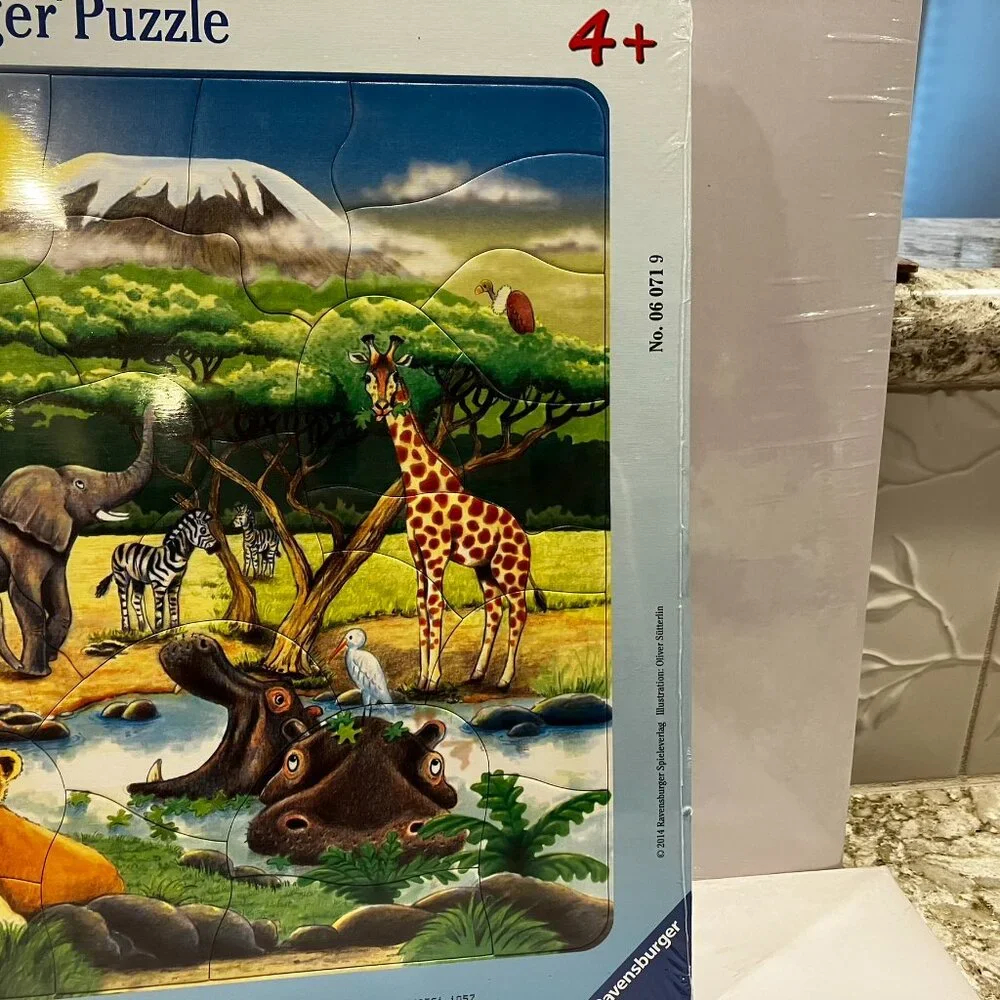 BOTH NEW Puzzles Ravensburger Animal 36 pc Puzzle AND Wood Framed 48 pc Animals